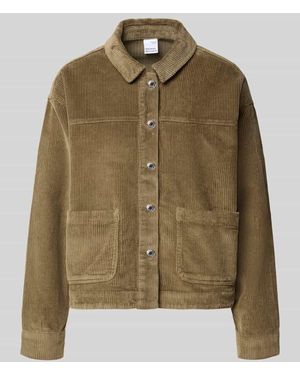 Vero Moda Relaxed Fit Langarmbluse aus reiner Baumwolle Modell 'JAMIE' - Grün