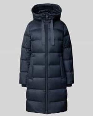 Marc O' Polo Regular Fit Lange Donsjas Met Vulling Van Dons En Veren - Blauw