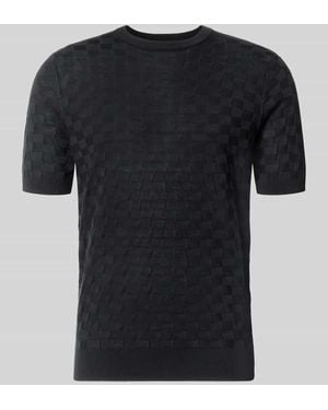 Antony Morato Strickshirt mit Struktur-Muster - Schwarz