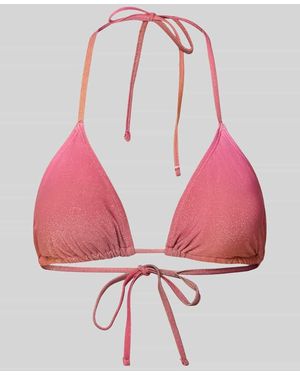 Pieces Bikini-Oberteil mit Schimmereffekt Modell 'LAOMI' - Pink
