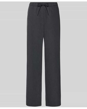 Opus Stoffhose mit elastischem Bund Modell 'Melane' - Grau