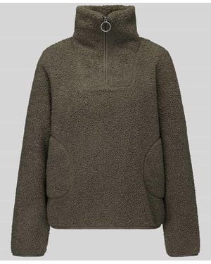 Vero Moda Sweatjacke mit hohem Stehkragen - Grün