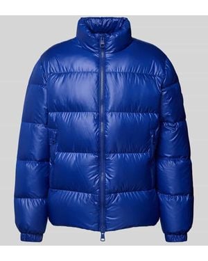 Tommy Hilfiger Regular Fit Daunenjacke mit Steppnähten - Blau