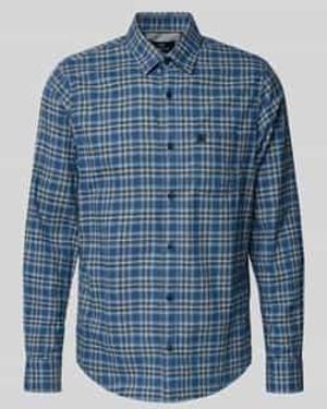 Lerros Vrijetijdsoverhemd Met Knoopsluiting - Blauw