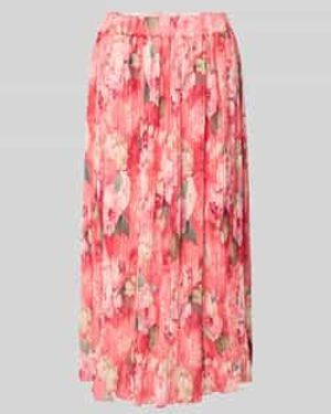 ZABAIONE Midirok Met Plissévouwen, Model 'La44Rii' - Roze