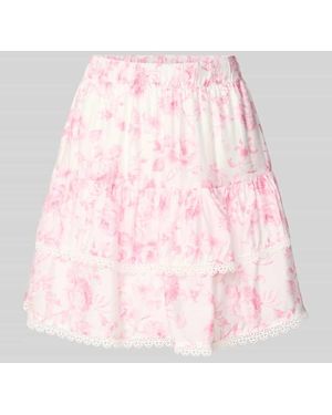 Vero Moda Ausgestellter Rock aus Viskose-Mix Modell 'BLISS' - Pink