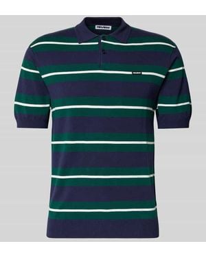 Review Slim Fit Poloshirt aus Viskose-Mix - Grün
