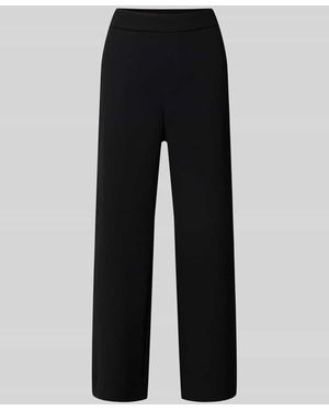M·a·c Cropped Hose in unifarbenem Design Modell 'CHIARA CROPPED' - Schwarz