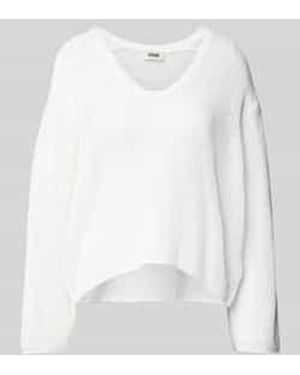 DRYKORN Gebreide Pullover Met Extra Brede Schouders - Wit
