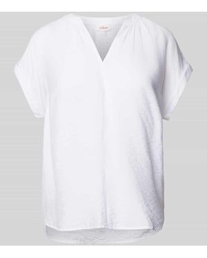 S.oliver Blusenshirt Mit Teilungsnaht - Weiß