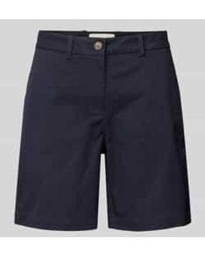 GANT Bermuda Met Franse Steekzakken - Blauw