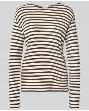 Closed Longsleeve im Allover-Look mit Rundhalsausschnitt - Mehrfarbig