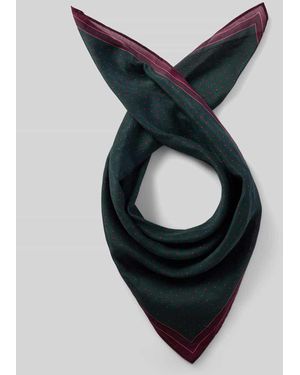 Jake*s Bandana aus Baumwoll-Seide-Mix im Allover-Look - Blau