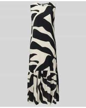 someday. Midi-Jurk Met Ronde Hals, Model 'Quolly' - Wit