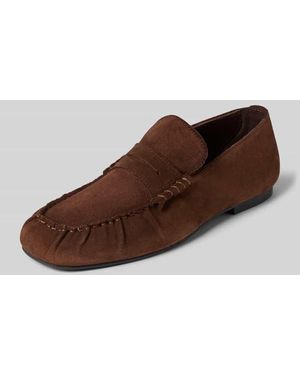 Alohas Loafers aus Leder mit glatter Sohle Modell 'Aven' - Braun