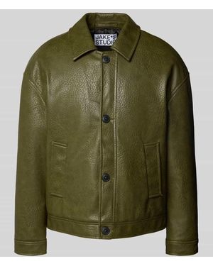 JAKE*S STUDIO MEN Jacke in Leder-Optik - Grün