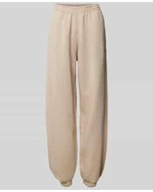 Karo Kauer Relaxed Fit Sweatpants Mit Label-Print - Natur