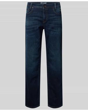M·a·c Loose Fit Jeans mit 5-Pocket-Design - Blau