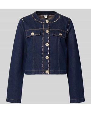 Liu Jo Jacke aus reiner Baumwolle in Denim-Optik Modell 'Kate' - Blau