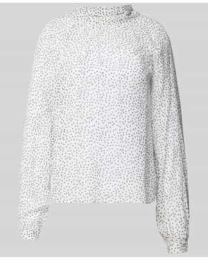Stefanel Blusenshirt Mit Schleifen-Detail Modell 'Georgette' - Weiß