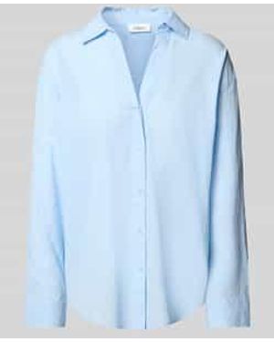 S.oliver Relaxed Fit Overhemdblouse Van Puur Katoen - Blauw