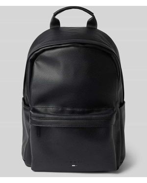 Bugatti Rucksack mit Label-Detail Modell 'Rico' - Schwarz