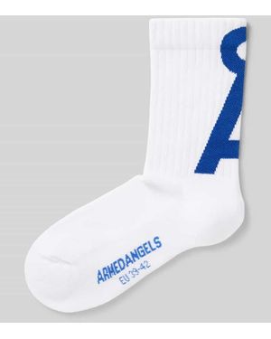 ARMEDANGELS Socken mit Logo-Detail Modell 'SAAMUS' - Blau