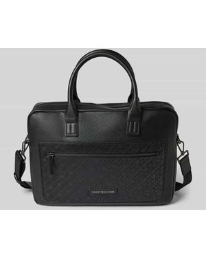 Tommy Hilfiger Laptoptasche mit Tragehenkel - Schwarz