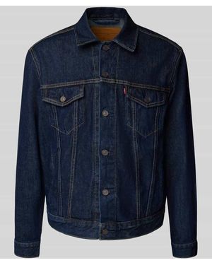 Levi's Jeansjacke mit Label-Detail Modell 'THE TRUCKER JACKET' - Blau