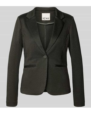 Ichi Slim Fit Blazer mit Viskose-Anteil Modell 'KATE' - Schwarz
