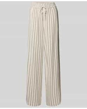 SELECTED Stoffen Broek Met Elastische Band - Wit