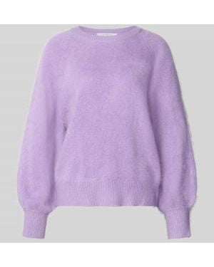 Herzen's Regular Fit Pullover aus Kaschmir-Mix mit Woll-Anteil - Lila