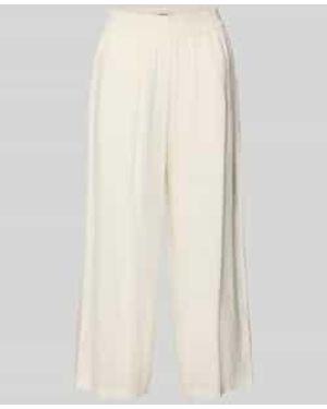 B.Young Linnen Broek Met Elastische Band - Naturel