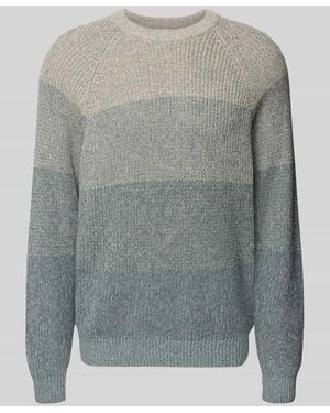 Only & Sons Relaxed Fit Strickpullover aus reiner Baumwolle Modell 'BIRK' - Grau