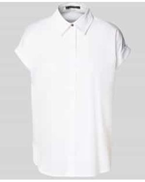 Comma, Overhemdblouse Met Knoopsluiting - Wit