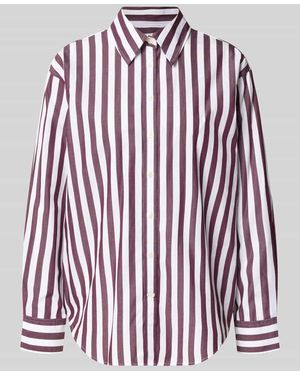 GANT Relaxed Fit Langarmbluse aus reiner Baumwolle - Rot
