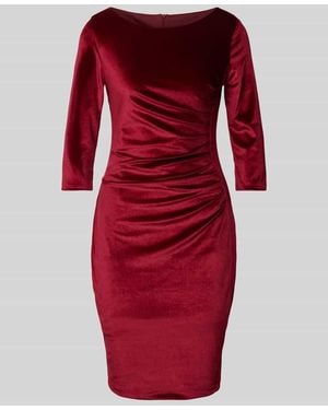 Paradi Cocktailkleid mit Raffungen - Rot