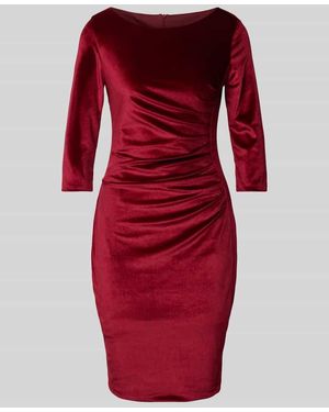 Paradi Cocktailkleid mit Raffungen - Rot