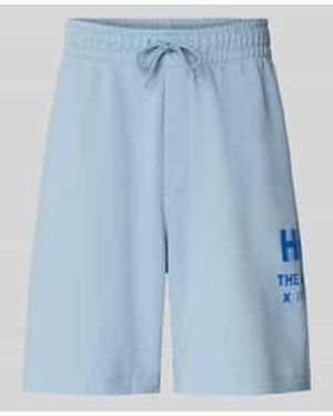 HUGO Sweatshorts Met Elastische Band - Blauw