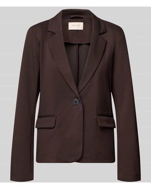 Freequent Regular Fit Blazer mit Viskose-Anteil Modell 'Nanni' - Braun