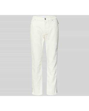 Rabanne Bootcut Fit Jeans in verkürztem Design - Weiß