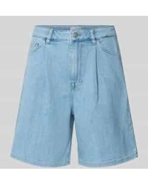 SELECTED Regular Fit Korte Jeans Van Katoenmix, Model 'Anya' - Blauw