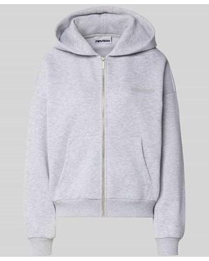 Review Sweatjacke mit Logo und Känguru-Tasche - Grau