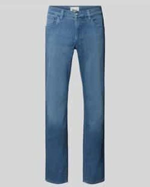 Brax Regular Fit Jeans Van Katoenmix Met Viscose En Zijdege Model 'Chuck' - Blauw