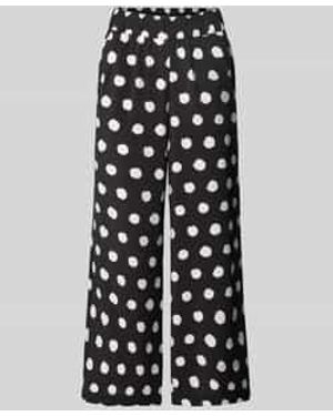 S.oliver Loose Fit Culotte Van Viscosemix - Wit