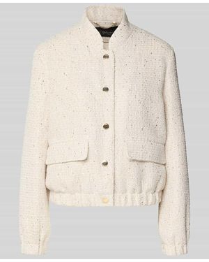 S.oliver Regular Fit Kurzblazer mit Paillettenbesatz - Natur