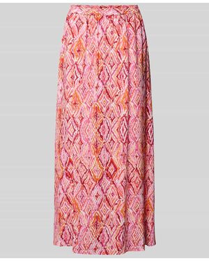 Vero Moda Ausgestellter Maxi-Rock aus reiner Viskose Modell 'EASY JOY' - Rot