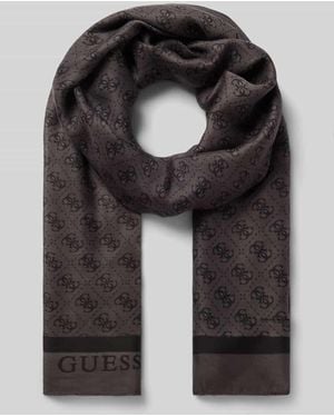 Guess Schal mit Allover-Logo-Detail Modell 'Katya' - Schwarz