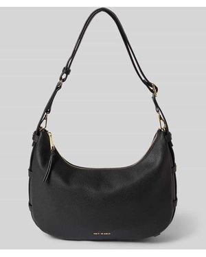 HEY MARLY Handtasche aus Rindsleder-Mix Modell 'Lifetime Sister M' - Schwarz