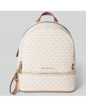 MICHAEL Michael Kors Rucksack Mit Label-Applikation Modell 'Rhea Zip' - Natur
